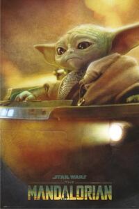 Plakat, Obraz Star Wars The Mandalorian - Grogu Pod