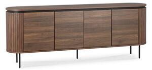 Komoda DuÅ¼a z Lamelami Drewniana Do Salonu Sypialni Loft DÄbowa BECK 200 cm