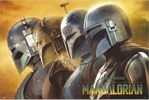 Plakat, Obraz Star Wars The Mandalorian - Mandalorians, (91.5 x 61 cm)