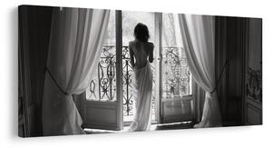 Obraz elegancja w welonie