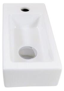 Umywalka nablatowa Estiva NAJRA Prawa biała 36,5x18,5x9 cm 1 szt