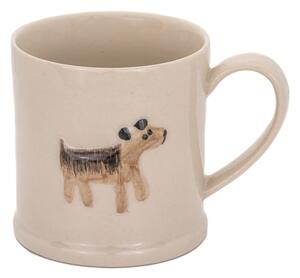 Beżowy kubek ceramiczny 225 ml Dog – Sass & Belle