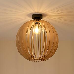 Lampa sufitowa Clay MCJ, możliwość ściemniania, jasne drewno, salon / jadalnia, drewno, skandynawski