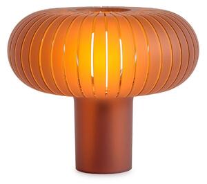 Kartell Lampa stołowa Teresa Frozen, możliwość ściemniania, kremowy / amber, salon / jadalnia, tworzywo sztuczne, design