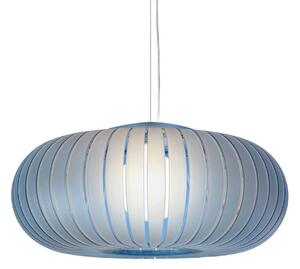 Kartell Lampa wisząca Teresa Frozen, niebieski, salon / jadalnia, tworzywo sztuczne, design