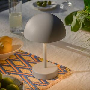 Nordlux Lampa stołowa LED na baterię Ellen To-Go, szara, aluminium możliwość ściemniania, aluminiowy / szary / cynkowy, salon / jadalnia, aluminium, skandynawski