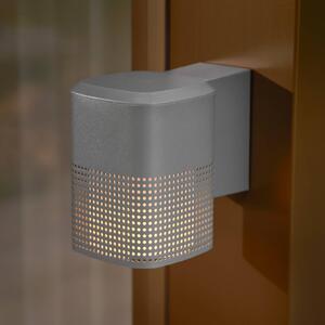 Nordlux Kinkiet zewnętrzny Sidara, możliwość ściemniania, aluminiowy / szary / cynkowy, aluminium, nowoczesny