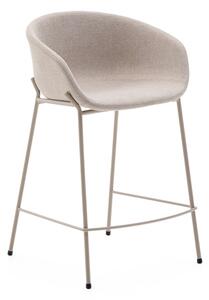 Beżowy hoker (wysokość siedziska 65 cm) Yvette – Kave Home