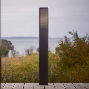 Nordlux Słupek oświetleniowy Sidara 95 Seaside, czarna, aluminium, IP44, E27 Sidara, możliwość ściemniania, czarny, aluminium, nowoczesny