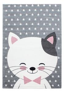 Różowo-szary dywan dziecięcy 80x150 cm Kids – Ayyildiz Carpets