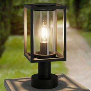 Lampa ogrodowa stojąca Ferda Lucande, możliwość ściemniania, czarny, aluminium, nowoczesny