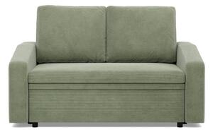 Sofa z funkcjÄ spania, BLOM, sztruks, 148x87x90 cm, oliwkowy | TYLETEGOTU