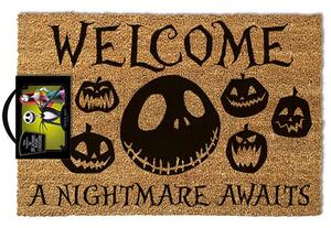 Wycieraczka PYRAMID The Nightmare Before Christmas (A Nightmare Awaits) GP85256 Beżowo-czarny 40 x 60 cm