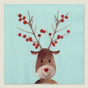 Serwetki świąteczne Reindeer Dots 20 szt