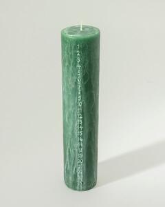 Świeca adwentowa zielona 25 cm