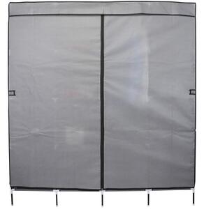 Szafa tekstylna SASKA GARDEN 45238 (168 x 45 x 172 cm) Ciemnoszary