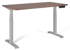 Biurko elektryczne Active I szary/walnut 140x70