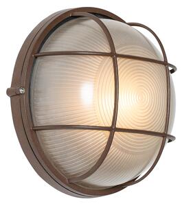 Industrialna lampa ścienna zewnętrzna rdzawo-brązowa IP44 - Hanneke