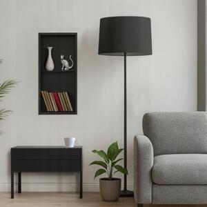 Półka łazienkowa wnękowa Estiva PARCEL Black 60x30x10 cm czarna 1 szt