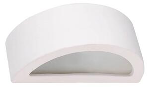 Biały ceramiczny półokrągły kinkiet - 2X A618 L9-F19