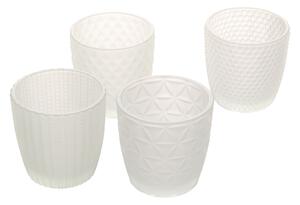 Świeczniki Altare 4szt. milk glass
