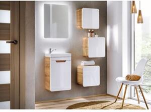 Szafka pod umywalkę ARUBA 826 40 cm biała/dąb
