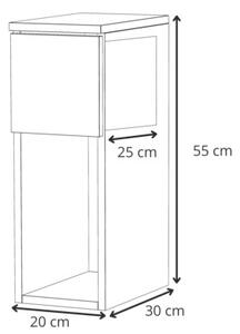 Szafka Nocna STIVMEBLE 1 Szuflada 20x30x55 cm DÄ b Sonoma