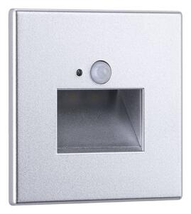 Paulmann Kinkiet LED Edge Quadro Square, chrom matowy Square Sensor, aluminiowy / szary / cynkowy, przedpokój, tworzywo sztuczne, nowoczesny
