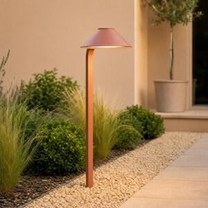 Lampa z grotem ziemnym LED Lindby Capelo, kolor gliniany, 78 cm, IP65 Capelo, terracotta, aluminium, nowoczesny