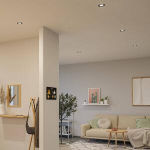 Paulmann LED, zestaw 3 sztuk, model Nova Coin, biały matowy, okrągły, z Coin, biały / opal, salon / jadalnia, aluminium, nowoczesny