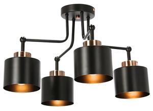Czarna loftowa lampa sufitowa - K516-Elevo