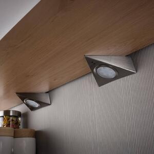 Paulmann Oprawa podszafkowa LED Paulmann, trójkątna, żelazna, z czujnikiem, zestaw 3 szt. Dreieck, aluminiowy / szary / cynkowy, kuchnia, metal, nowoczesny