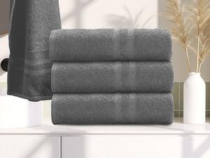 Ręcznik DUAL BASIC 70 x 140 cm szary, 100% bawełna