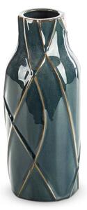 Wazon EUROFIRANY Teo 13 x 30 cm Turkusowy