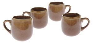 Brązowe ceramiczne kubki na espresso zestaw 4 szt. 100 ml – Dakls