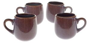 Fioletowe ceramiczne kubki na espresso zestaw 4 szt. 100 ml – Dakls