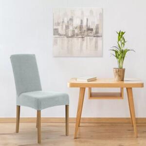 Pokrowiec na krzesło EUROFIRANY D91 457086 (35 x 30 x 55 cm) Srebrny