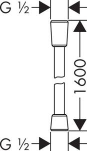 Wąż prysznicowy HANSGROHE Isiflex 28276000 1.6 m