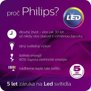 Philips 17296/30/16 Kinkiet zewnętrzny LED Yarrow 21 cm, czarny