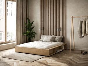 Naturalne sosnowe łóżko 140x200 cm Karup Ziggy w japońskim stylu