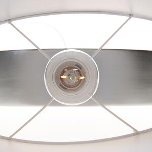 Landelijke tafellamp wit met staal - Ollo Oswietlenie wewnetrzne