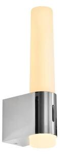 Srebrny kinkiet Helva Night - Nordlux, 2 poziomy świecenia, IP44