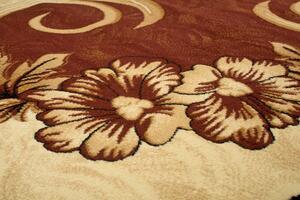 Brązowy - beżowy dywan w rustykalnym stylu - Koma 5X