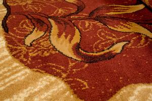 Prostokątny brązowy dywan w rustykalnym stylu - Koma 3X
