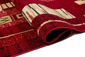 Czerwony wzorzysty dywan w retro stylu - Fendy 8X