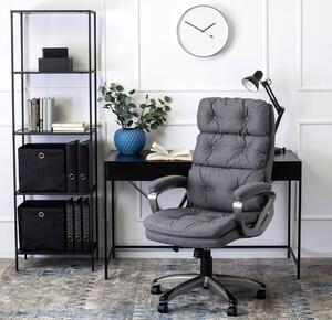 Szary ergonomiczny fotel biurowy obrotowy - Biso 4X