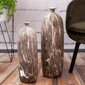 Wazon EUROFIRANY Marika 02 403472 13 x 52 cm Brązowy