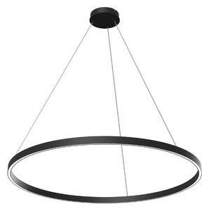 RIM LED 61W 3000K lampa wisząca fi 100cm czarna pojedynczy ring