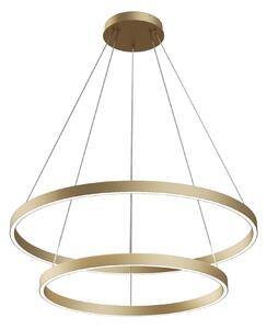 RIM LED 88W 4000K lampa wisząca fi 80cm mosiądz podwójny ring