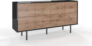 Komoda MAUD 160 czarna/dÄ b